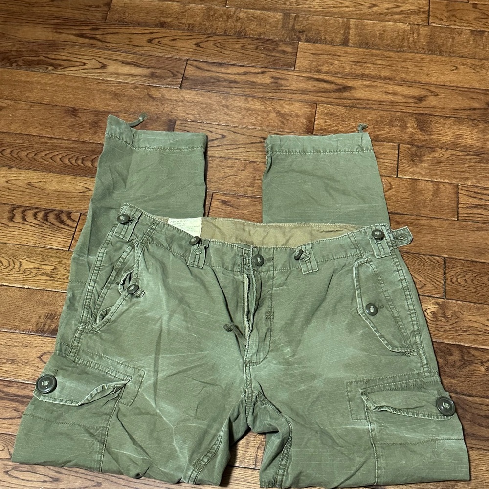 Vinatge Polo Ralph Lauren Green Cargo Pants